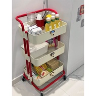 Japanese Multi-layer Storage Floor Stand for Snacks MUJIE Trolley Furniture Home Dopamine Movable Sm