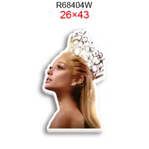 Magic Wicked Girl 10pcs/lot Resin Planar Transparent Glitter Acrylic Flatback for Bracelet Pendant B