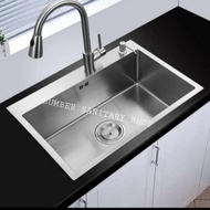 JKM STAINLESS 6045 KITCHEN SINK COMPLETE SET 6045 DISHWASH/ COMPLETE SET