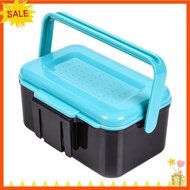 [Fast D]Fishing Live Bait Box Fishing Plastic Bait Box Bait Storage Box Worm Bait Holder Portable Fi