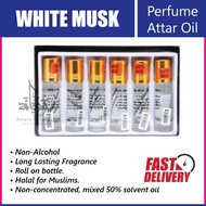 White Musk - Perfume Attar Oil - (6 x 8ml)