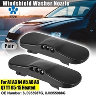 L&R Windshield Windscreen Washer Nozzle  Jet 8J0955987G / 8J0955988G for  A1 A3 A4 A5 A6 A8  TT 05-1