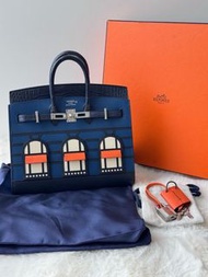 爱马仕 Hermes Birkin20 blue faubourg 蓝房子 U刻 闲置新