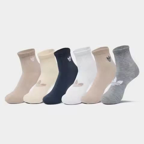 Adidas Originals Superlite Breathable Cushioned Yoga Socks 6 Pack for Fitness Gym Training Split-Toe