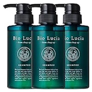 Bio Lucia Organic Shampoo, 10.1 fl oz (300 ml) x 3, Amino Acid Type Scalp Care, Non-Silicone, Weak Acid, Cuticle Repairing Power, Gloss, For Those Worried About Gray Hair, Salon-Like Finish