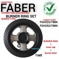 FABER cooker hob accessories BURNER RING SET for FGH222 FGH252 (SCREW TYPE)