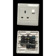 T&amp;J Single Gang 3-Pin Socket