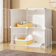 Three-layer cage cat house villa for home use, with ample free space for cats, super large cage, sma