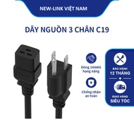 C19 3-pin power cord 2M long, 3M NEWLINK core 3x2,08mm2 (14AWG) high quality product