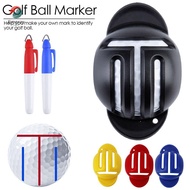 EMERAY Golf Mark Stencil With 2 Pen Line Drawing Marker Putting Positioning Aids T Line Marker