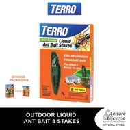 [8 STAKES]Terro Outdoor Liquid Ant Bait (Each Stake 7.3 ML) Ant Killer