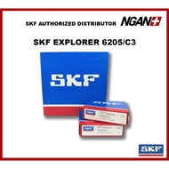 SKF EXPLORER 6205 - C3, C4, 2Z/C3, 2RSH/C3 DEEP GROOVE BALL BEARING (25MM X 15MM X 52MM)