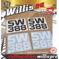 Spoon SW388 Sticker for Honda car bumper