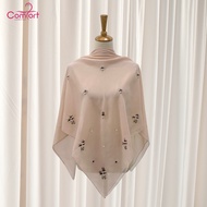 [HIDAYU PREMIUM] Bawal Sulam Tangan Fiona Tudung Bawal Cotton Premium Cotton Voile Bidang 45 Corak Borong Murah Hijab