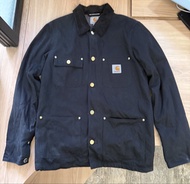 Carhartt 黑色工裝外套 Carhartt WIP chore coat black canvas jacket 厚褸
