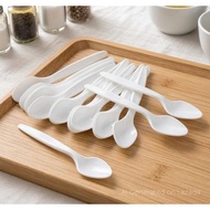 Disposable Plastic Spoon and Fork for Business/Events/Parties Disposable Spoon Disposable Fork