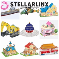 STELLARLINX 3D Castle Airplane Assembly Model, Building Model 3d Puzzles, Building Block Toy Airplan