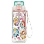 One-Push Straw Bottle Water Bottle 630ml Transparent PSHPO6 Disney Princess