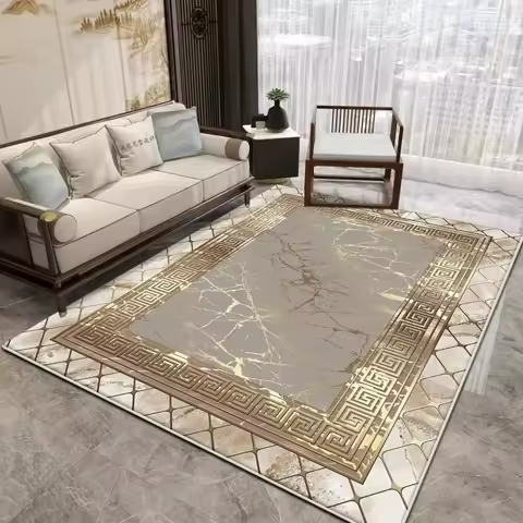 Modern Style Minimalist Area Rug for Living Room Lounge Large Soft Carpet Non-Slip Machine Washable 
