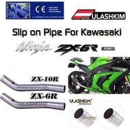 Slip on for Kawasaki ZX-6R ZX6R ZX 6R ninja 636 2008 to 2018 Motorcycle Exhaust Full system Link pip