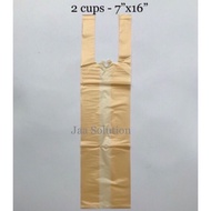 Long Plastic Bag 7”x16” (2cups)