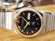 นาฬิกา Citizen automatic สภาพใหม่ จากปี 1970 สภาพสวยมากๆ หน้าปัดสีดำ