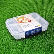 Super lock 3-Compartment Lunch Box Food Preservation Microwaveable Capacity 1.1 Liters Model 6185