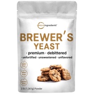 Micro Ingredients Brewers Yeast 3Lb Powder Lactation Debittered Brewers Yeast Breastfeeding Support 