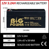 Big Power 12V 3.2Ah battery Rechargeable Sealed Lead Acid Battery