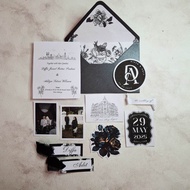 Wedding Vows / Wedding Keepsake calligraphy invitation invitation