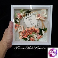 ✌️✌️Frame Duit Hantaran Kahwin / Frame duit mas kahwin/white8x8/white9x9/white10x10