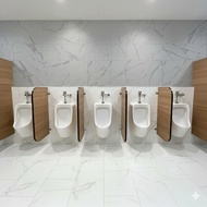 LOMA Male Urinal Divider Model M6 (Ursterum Divider) Particle Wood 18 Mm. With Stainless Steel Equip