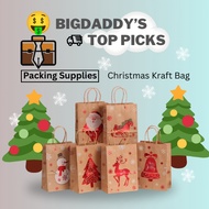 Christmas Paper Bag | Christmas Gift Bag | Window Paper Bag | Small Paper Bag Gift | Xmas Paper Gift Bag