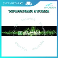 Windscreen Sticker M7 Japan Design 52x10 inch Front Rear Car Mirror Adhesive
