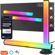 【UNOLUX】2 WIFI Smart Light Bar,Computer Atmosphere Lights, TV Background Lights,Tuya APP Music Rhyth