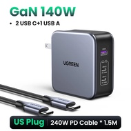 New ugreen 140W gan charger USB type C pd3.1 fast charge for  Quick Charge 4.0 3.0 USB phone charger