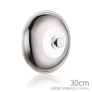 Stainless Steel Universal Transparent Glass Lid Flat Bottom Wok Cover Home Use Large 38 Inches 34 Ce