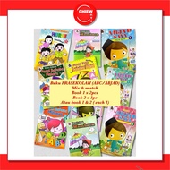 BUKU PRASEKOLAH BACAAN dan Latihan ABC ABJAD PRESCHOOL HURUF BESAR DAN HURUF KECIL BM/ BAHASA melayu