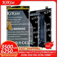 KiKiss Baery For AS Zenfone 3 max 3max 5.5";/3 5.0 5.5 Zenfone3/3S MAX/4 max 4max 5.2 ZE520KL ZS550 570KL ZS570KL ZS550K