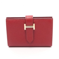 【二手】愛馬仕 HERMES 卡包 Bearn Mini Rouge Grenat Rouge Grenat 其他 Bearn Mini Rouge Grenat 女士二手 A