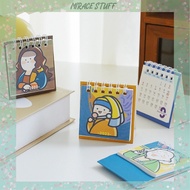 [Read Description] 2023 cute mini Desk Calendar Cartoon Office Study aesthetics cute Property Desk Decoration