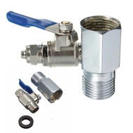 RO Feed Water Adapter 1/2" to 1/4" Ball Valve Reverse Osmosis Faucet Tap Three way ball valve Split 4 to 2 water outlet and inlet valves