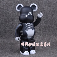 Bearbrick Violent Bear Black and Gray Blue and White ResistanceXKexiong Handmade Toy Model Fashion Play400%