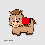 佳墨玻璃靜電貼-馬上馬寶寶