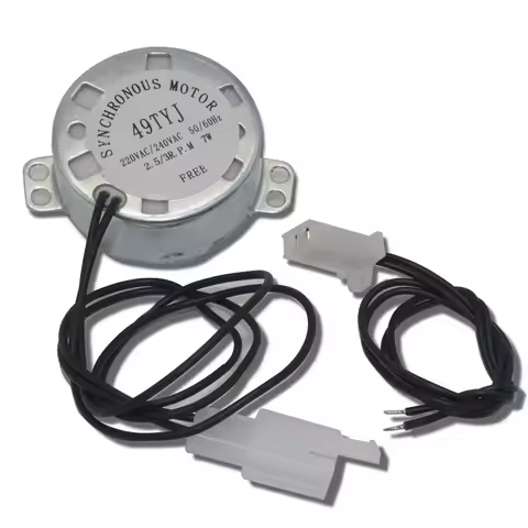 Synchronous motor TYJ49 Small Synchronous Motor 110V 220V AC 15-18RPM Shaft Rotation CCW 4W Gear Mot
