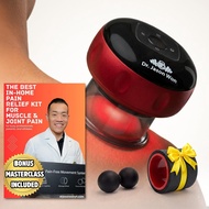 Cupping Therapy Set w/Electric Cupping Machine, 6" Massage Wheel, Peanut Massage Ball – Deep Tissue 