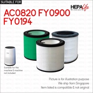 Philips AC0820 FY0900 FY0194 Compatible Replacement Hepa Carbon Filter - Hepalife