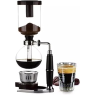 Glass Siphon Coffee Machine, Stainless Steel Siphon Hand-Brewed Coffee Machine, Classic Coffee Machi