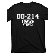 KATUN DD-214 Alumni Navy Men's T-Shirt - Comfortable Retro Streetwear Combed Cotton T-Shirt, Brave M