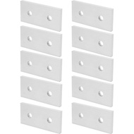 10Pcs Joining Plate Aluminum Flat Connecting Reinforcement Vertical Connection Tool-2 Hole,  Extrusi